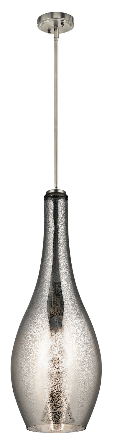 Kichler - 42475NIMER - One Light Pendant - Everly - Brushed Nickel from Lighting & Bulbs Unlimited in Charlotte, NC
