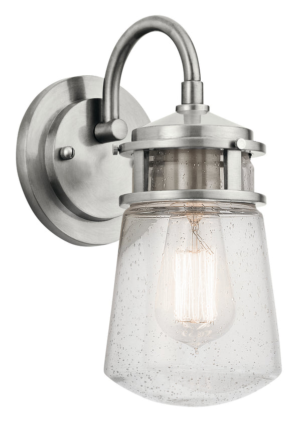 Kichler - 49444BA - One Light Outdoor Wall Mount - Lyndon - Brushed Aluminum from Lighting & Bulbs Unlimited in Charlotte, NC