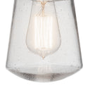 One Light Outdoor Pendant from the Lyndon Collection in Brushed Aluminum Finish by Kichler