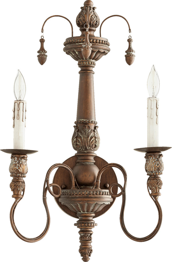 Quorum - 5506-2-39 - Two Light Wall Mount - Salento - Vintage Copper from Lighting & Bulbs Unlimited in Charlotte, NC