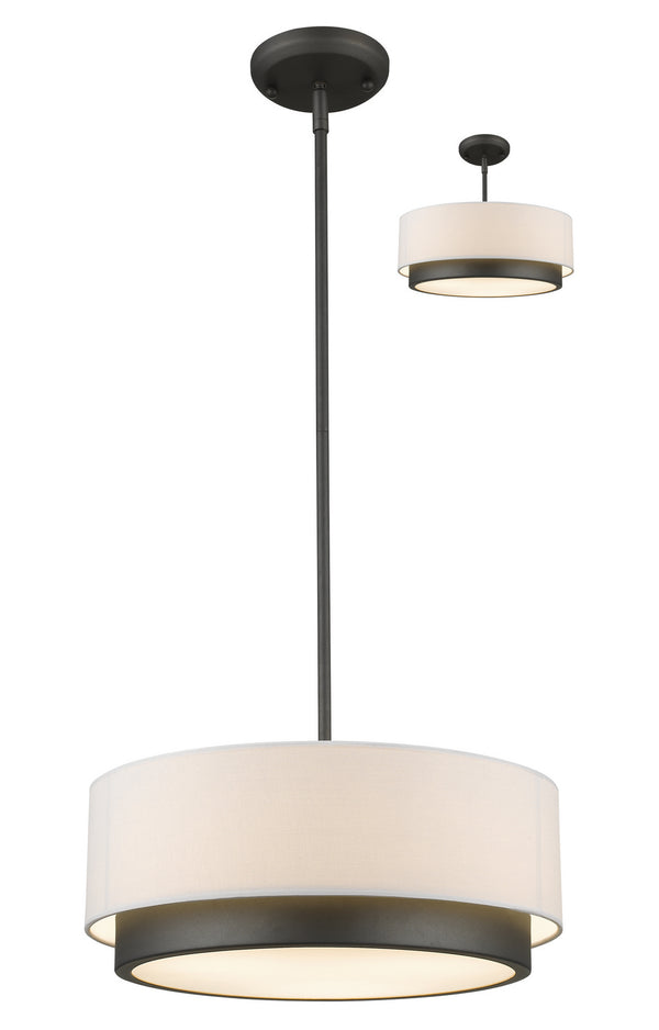 Z-Lite - 196-16 - Three Light Pendant - Jade - Factory Bronze from Lighting & Bulbs Unlimited in Charlotte, NC