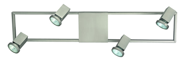 Eglo USA - 93678A - Four Light Track Light - Zeraco - Matte Nickel from Lighting & Bulbs Unlimited in Charlotte, NC