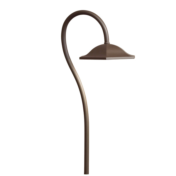 Kichler - 15807AZT27R - LED Shepherd`s Crook Path Ligh - No Family - Textured Architectural Bronze from Lighting & Bulbs Unlimited in Charlotte, NC