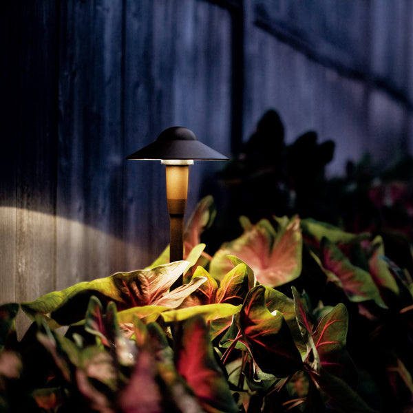 LED Path Light from the No Family Collection in Textured Architectural Bronze Finish by Kichler