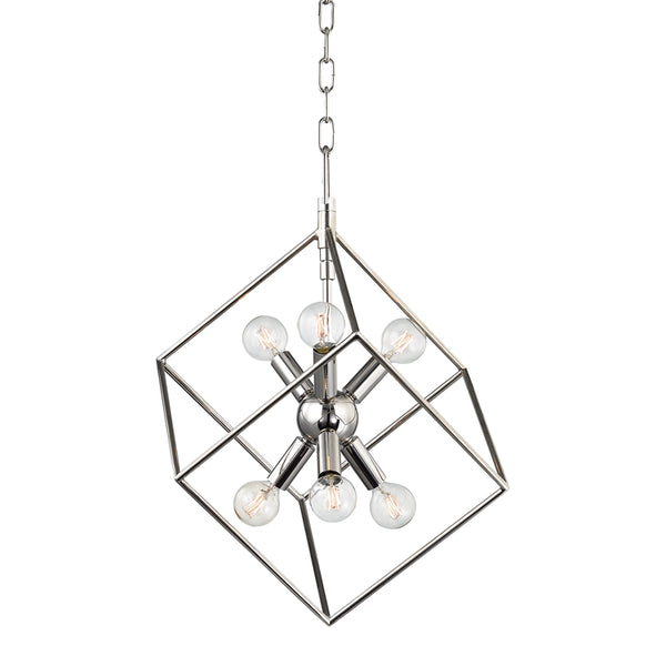 Hudson Valley - 1215-PN - Six Light Pendant - Roundout - Polished Nickel from Lighting & Bulbs Unlimited in Charlotte, NC