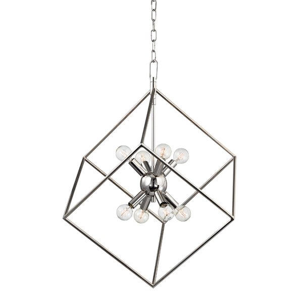 Hudson Valley - 1220-PN - Eight Light Pendant - Roundout - Polished Nickel from Lighting & Bulbs Unlimited in Charlotte, NC