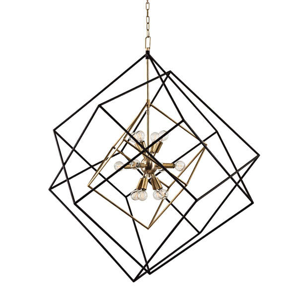 Hudson Valley - 1234-AGB - 12 Light Pendant - Roundout - Aged Brass from Lighting & Bulbs Unlimited in Charlotte, NC
