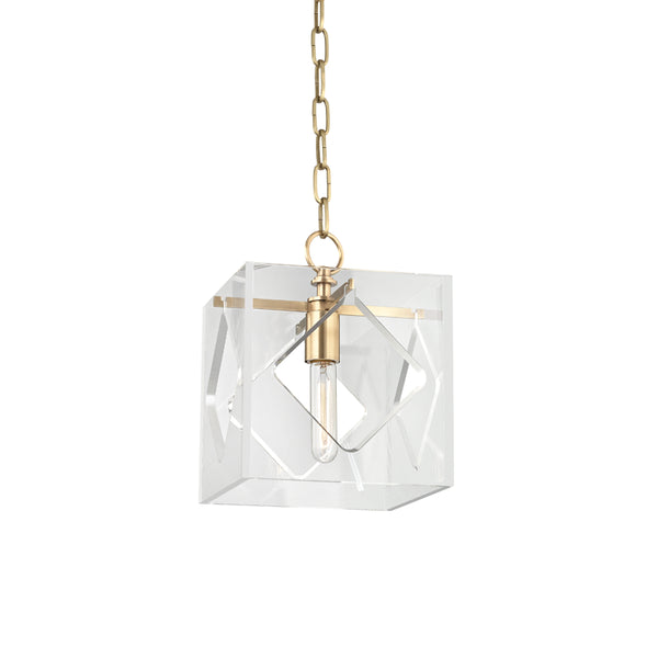 Hudson Valley - 5909-AGB - One Light Pendant - Travis - Aged Brass from Lighting & Bulbs Unlimited in Charlotte, NC