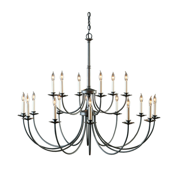 18 Light Chandelier from the Simple Lines Collection by Hubbardton Forge