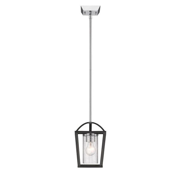 Golden - 4309-M1L BLK-SD - One Light Mini Pendant - Mercer - Matte Black from Lighting & Bulbs Unlimited.