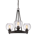 Golden - 4855-3 RBZ-SD - Three Light Chandelier - Galveston - Rubbed Bronze from Lighting & Bulbs Unlimited in Charlotte, NC