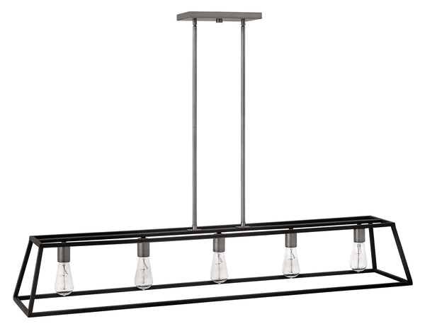 Hinkley - 3335DZ - LED Linear Chandelier - Fulton - Aged Zinc from Lighting & Bulbs Unlimited in Charlotte, NC
