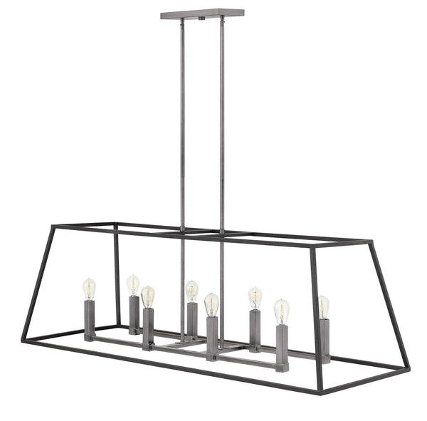 Hinkley - 3338DZ - LED Linear Chandelier - Fulton - Aged Zinc from Lighting & Bulbs Unlimited in Charlotte, NC