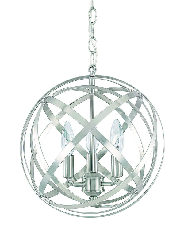 Capital Lighting - 4233BN - Three Light Pendant - Axis - Brushed Nickel from Lighting & Bulbs Unlimited in Charlotte, NC