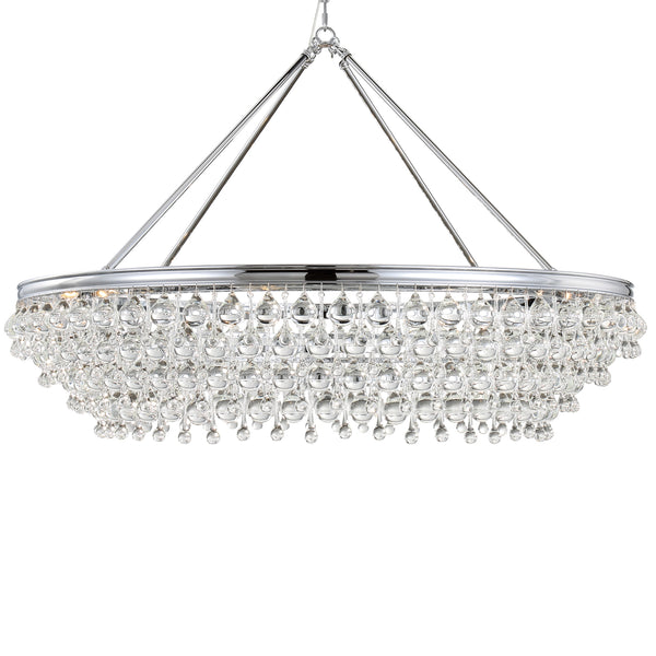Crystorama - 278-CH - Eight Light Chandelier - Calypso - Polished Chrome from Lighting & Bulbs Unlimited in Charlotte, NC
