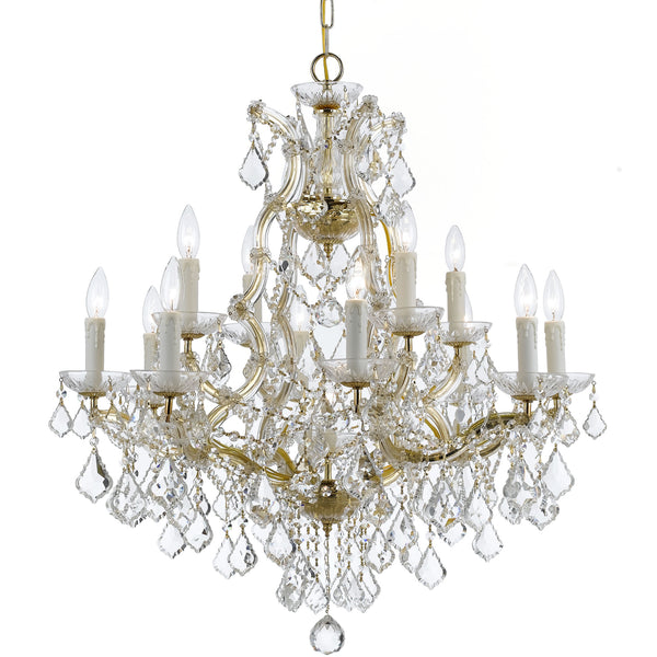 Crystorama - 4412-GD-CL-I - 13 Light Chandelier - Maria Theresa - Gold from Lighting & Bulbs Unlimited in Charlotte, NC