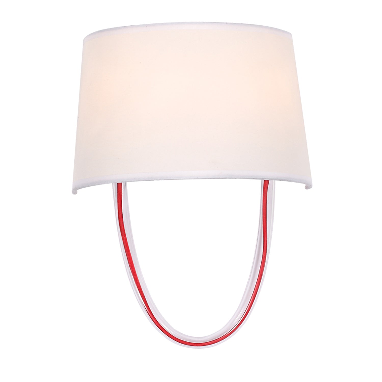 Crystorama - 9902-RD-CL - Two Light Wall Mount - Stella - Polished Chrome / Red Cord from Lighting & Bulbs Unlimited in Charlotte, NC