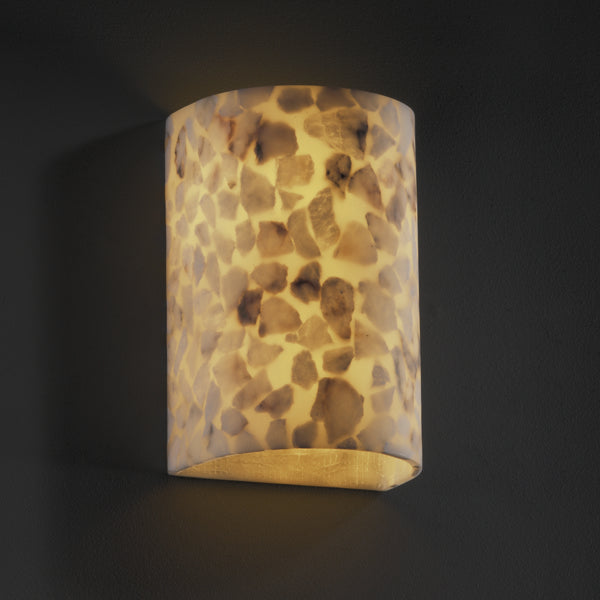 Justice Designs - ALR-0945-LED1-1000 - LED Lantern - Alabaster Rocks! from Lighting & Bulbs Unlimited in Charlotte, NC