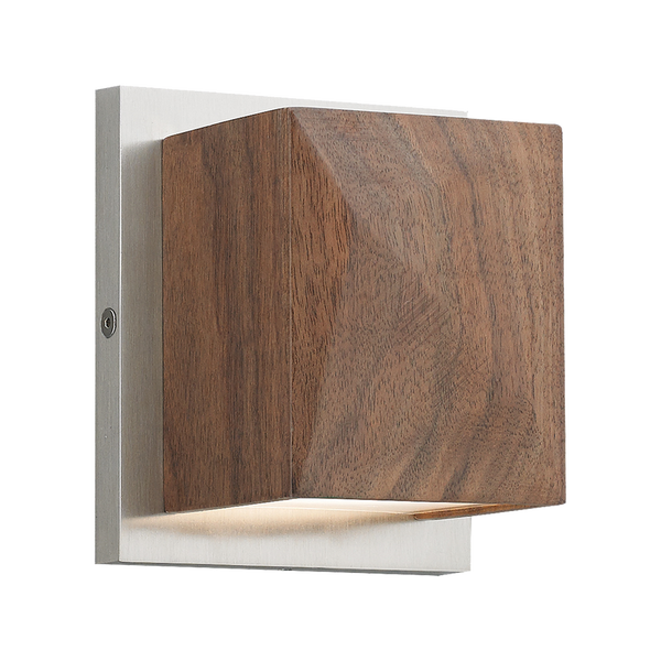 Visual Comfort Modern - 700WSCAFEWS-LED930A - LED Wall Mount - Cafe - Walnut/Satin Nickel from Lighting & Bulbs Unlimited in Charlotte, NC