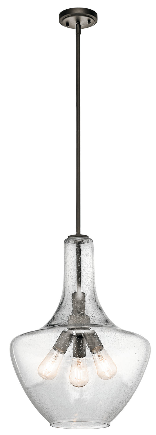 Kichler - 42190OZ - Three Light Pendant - Everly - Olde Bronze from Lighting & Bulbs Unlimited in Charlotte, NC