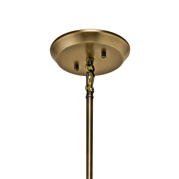 Ten Light Chandelier from the Armstrong Collection in Natural Brass Finish by Kichler