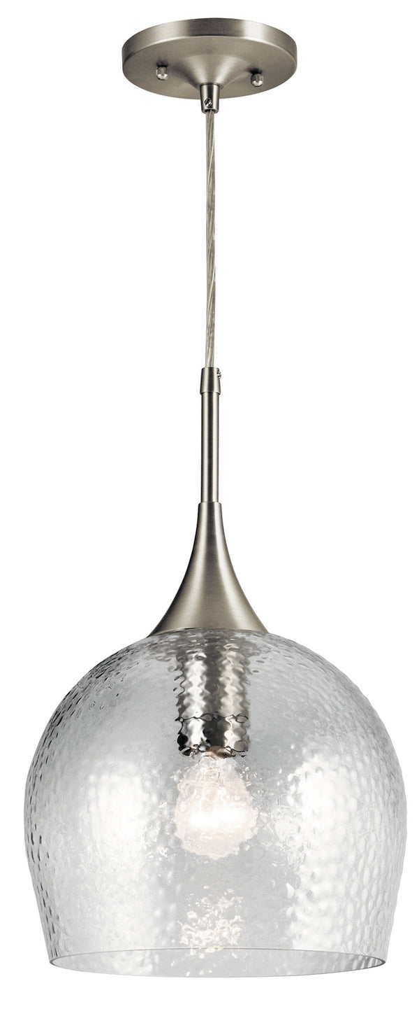 Kichler - 43537NI - One Light Pendant - Sloane - Brushed Nickel from Lighting & Bulbs Unlimited in Charlotte, NC