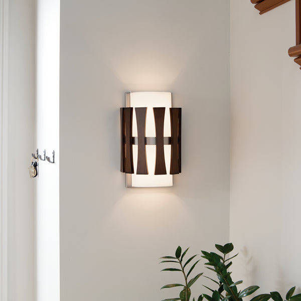 Two Light Wall Sconce from the Cirus Collection in Auburn Stained Finish Finish by Kichler