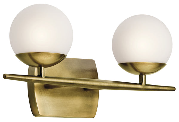 Kichler - 45581NBR - Two Light Bath - Jasper - Natural Brass from Lighting & Bulbs Unlimited in Charlotte, NC