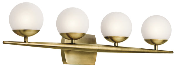 Kichler - 45583NBR - Four Light Bath - Jasper - Natural Brass from Lighting & Bulbs Unlimited in Charlotte, NC