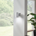 One Light Outdoor Wall Mount from the No Family Collection in Brushed Aluminum Finish by Kichler