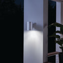 One Light Outdoor Wall Mount from the No Family Collection in Brushed Aluminum Finish by Kichler