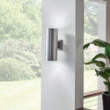 Two Light Outdoor Wall Mount from the No Family Collection in Brushed Aluminum Finish by Kichler