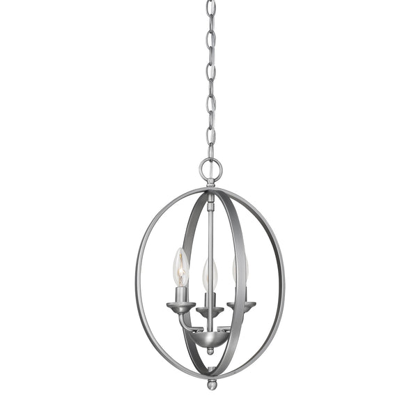 Millennium - 3033-BPW - Three Light Pendant - Brushed Pewter from Lighting & Bulbs Unlimited in Charlotte, NC