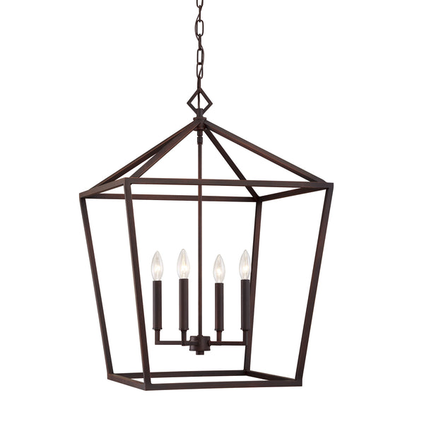 Millennium - 3254-RBZ - Four Light Pendant - Rubbed Bronze from Lighting & Bulbs Unlimited in Charlotte, NC