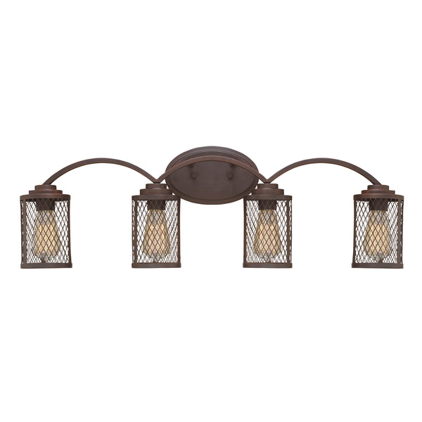 Millennium - 3274-RBZ - Four Light Vanity - Akron - Rubbed Bronze from Lighting & Bulbs Unlimited in Charlotte, NC
