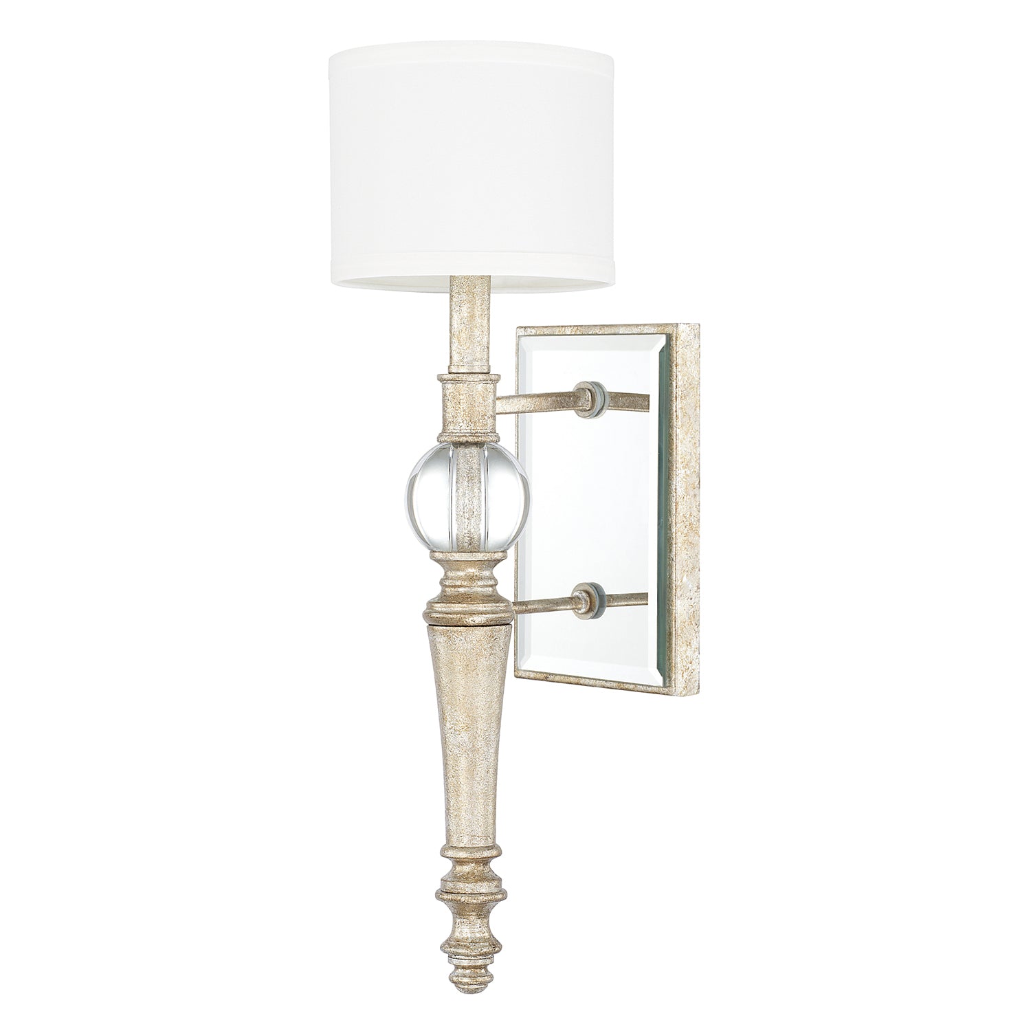 Capital Lighting - 611711GS-654 - One Light Wall Sconce - Carlyle - Gilded Silver from Lighting & Bulbs Unlimited in Charlotte, NC