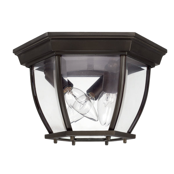 Capital Lighting - 9802OB - Three Light Outdoor Flush Mount - Outdoor - Old Bronze from Lighting & Bulbs Unlimited in Charlotte, NC
