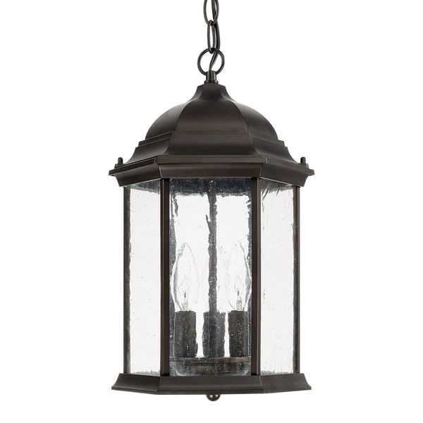 Capital Lighting - 9836OB - Three Light Outdoor Hanging Lantern - Main Street - Old Bronze from Lighting & Bulbs Unlimited in Charlotte, NC