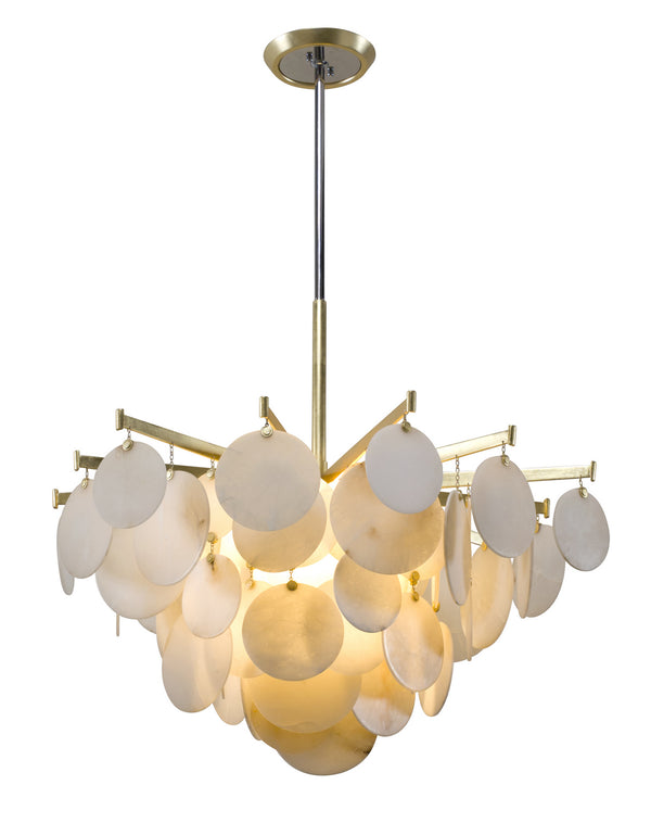 Corbett Lighting - 228-44 - LED Pendant - Serenity - Gold Leaf W Polished Stainless from Lighting & Bulbs Unlimited in Charlotte, NC
