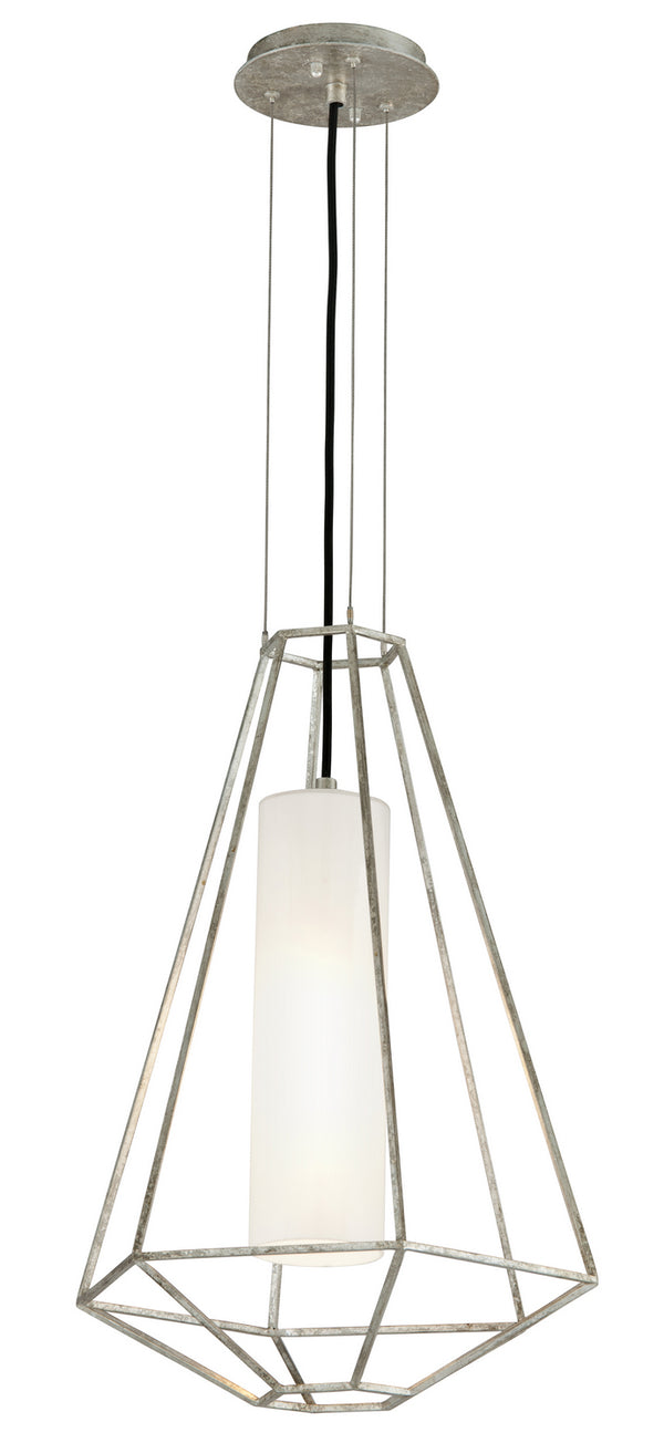 Troy Lighting - F5253 - One Light Pendant - Silhouette - Silver Leaf from Lighting & Bulbs Unlimited in Charlotte, NC
