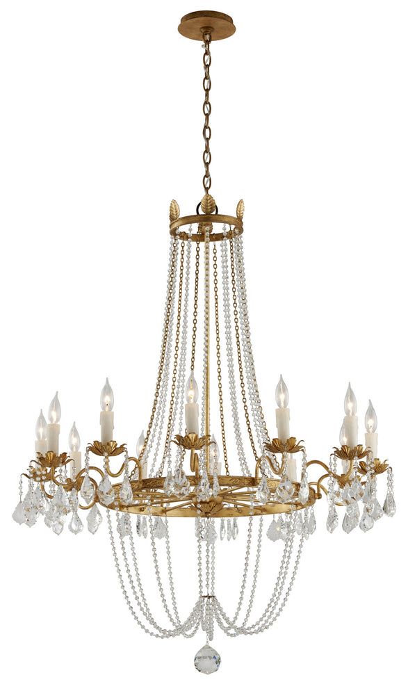 Troy Lighting - F5367-VGL - 12 Light Chandelier - Viola - Distressed Gold Leaf from Lighting & Bulbs Unlimited in Charlotte, NC