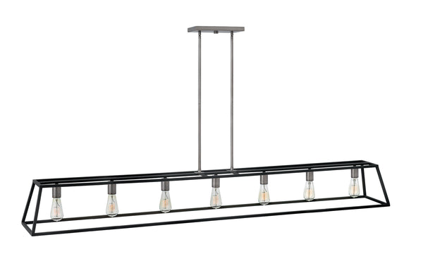 Hinkley - 3355DZ - LED Linear Chandelier - Fulton - Aged Zinc from Lighting & Bulbs Unlimited in Charlotte, NC