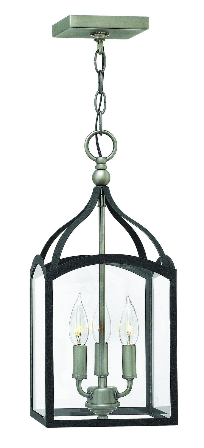 Hinkley - 3413DZ - LED Foyer Pendant - Clarendon - Aged Zinc from Lighting & Bulbs Unlimited in Charlotte, NC
