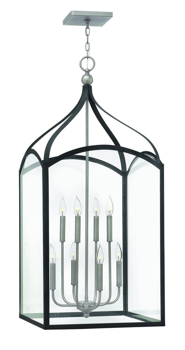 Hinkley - 3418DZ - LED Foyer Pendant - Clarendon - Aged Zinc from Lighting & Bulbs Unlimited in Charlotte, NC