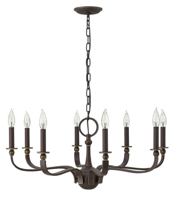 Hinkley - 3598OZ - LED Chandelier - Rutherford - Oil Rubbed Bronze from Lighting & Bulbs Unlimited in Charlotte, NC
