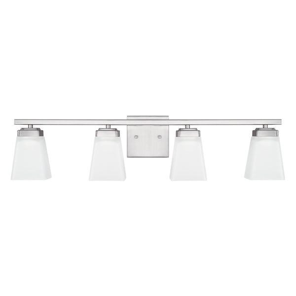 Capital Lighting - 114441BN-334 - Four Light Vanity - Baxley - Brushed Nickel from Lighting & Bulbs Unlimited in Charlotte, NC