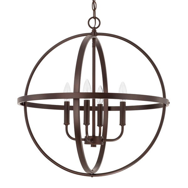 Capital Lighting - 317542BZ - Four Light Pendant - Hartwell - Bronze from Lighting & Bulbs Unlimited in Charlotte, NC
