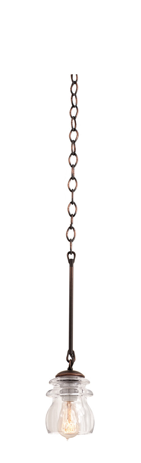 Kalco - 6316AC - One Light Mini Pendant - Brierfield - Antique Copper from Lighting & Bulbs Unlimited in Charlotte, NC