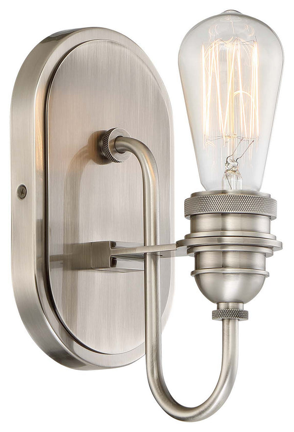 Minka-Lavery - 3451-84B - One Light Bath - Uptown Edison - Plated Pewter from Lighting & Bulbs Unlimited in Charlotte, NC