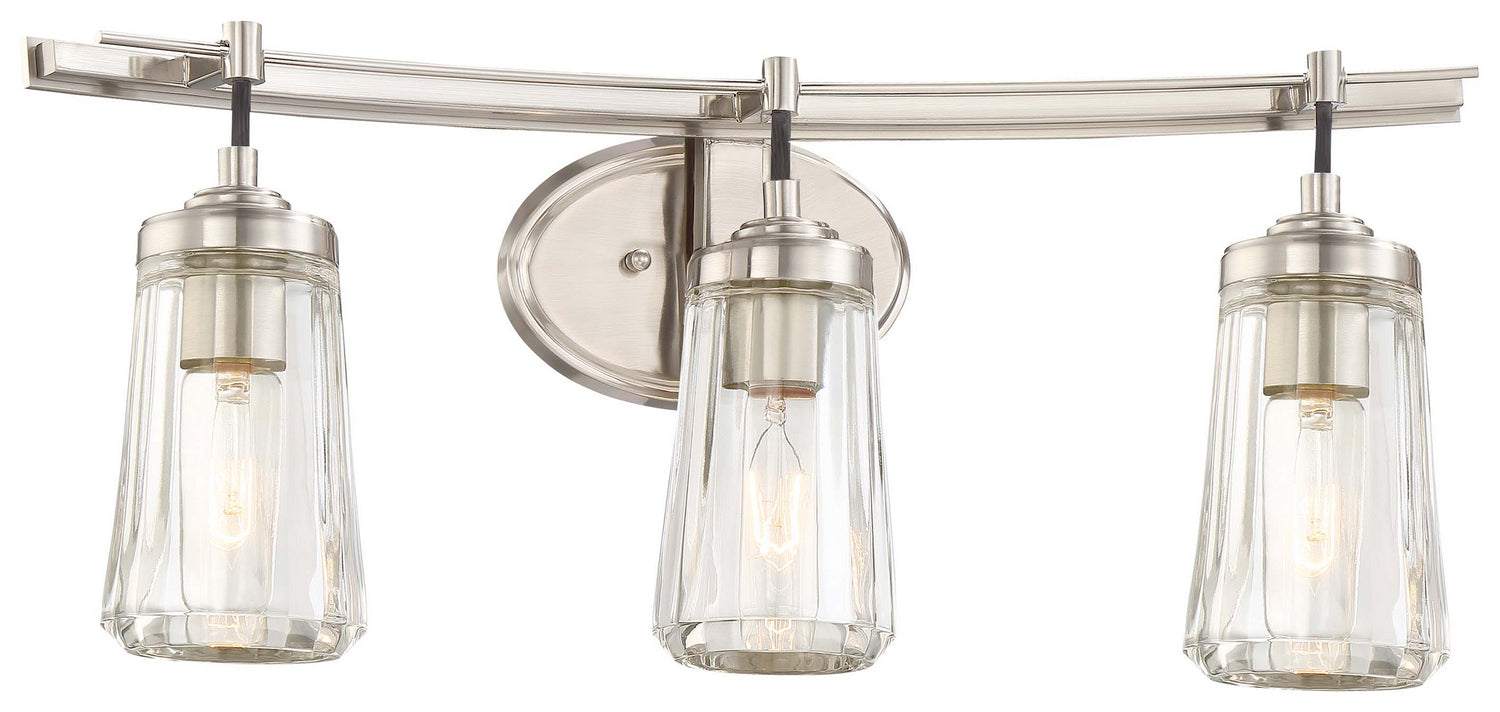 Minka-Lavery - 2303-84 - Three Light Bath - Poleis - Brushed Nickel from Lighting & Bulbs Unlimited in Charlotte, NC